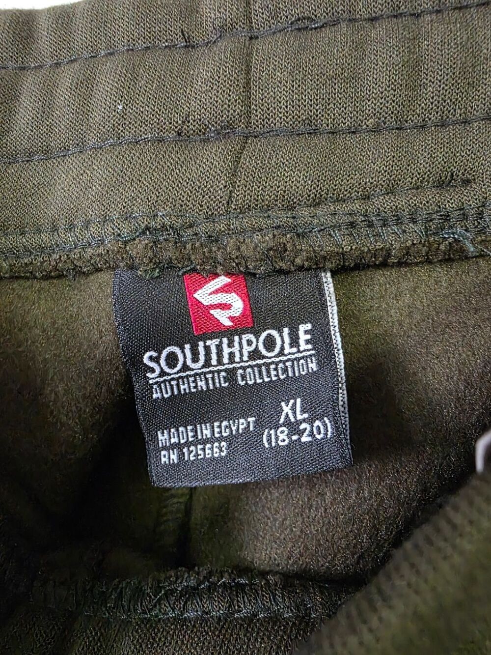 Southpole Boys Jogger Sweatpants SB951570 Olive XL 18-20 Fleece - Picture 5 of 6
